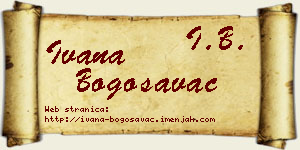 Ivana Bogosavac vizit kartica